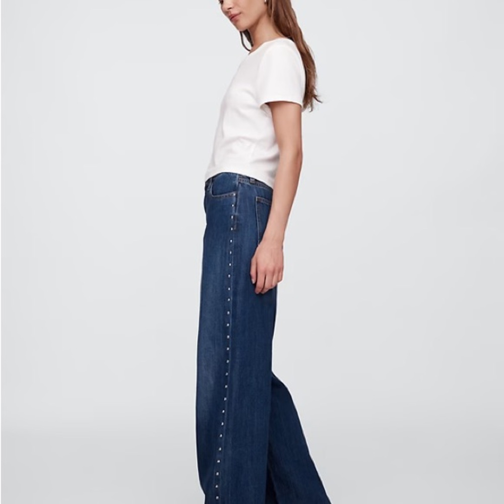 Gap Women's Super-soft Wide-Leg Jeans NWT - Picture 4 of 6